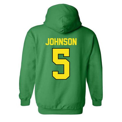 Oregon - NCAA Football : Theran Johnson - Classic Shersey Hooded Sweatshirt-1