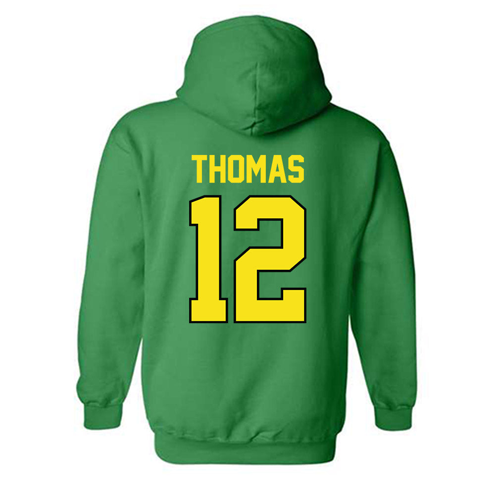Oregon - NCAA Football : Brock Thomas - Classic Shersey Hooded Sweatshirt-1