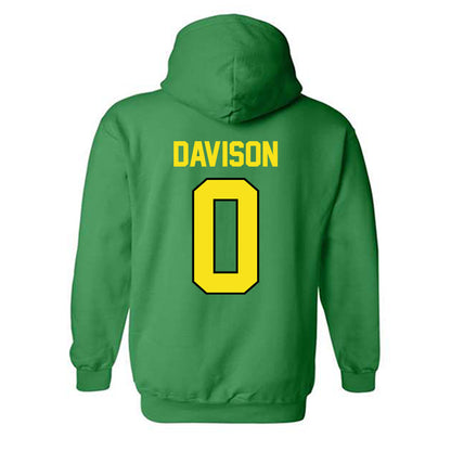 Oregon - NCAA Football : Jordon Davison - Classic Shersey Hooded Sweatshirt-1