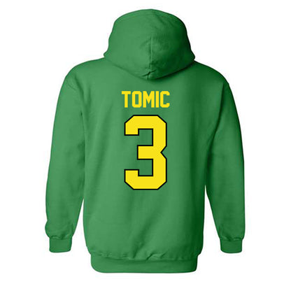 Oregon - NCAA Women's Volleyball : Ksenija Tomic - Classic Shersey Hooded Sweatshirt-1