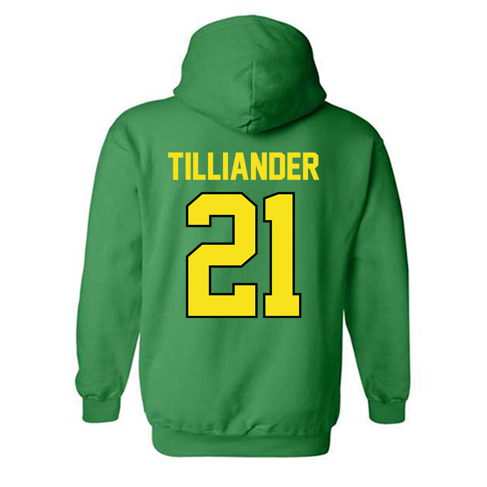 Oregon - NCAA Women's Basketball : Filippa Tilliander - Classic Shersey Hooded Sweatshirt-1