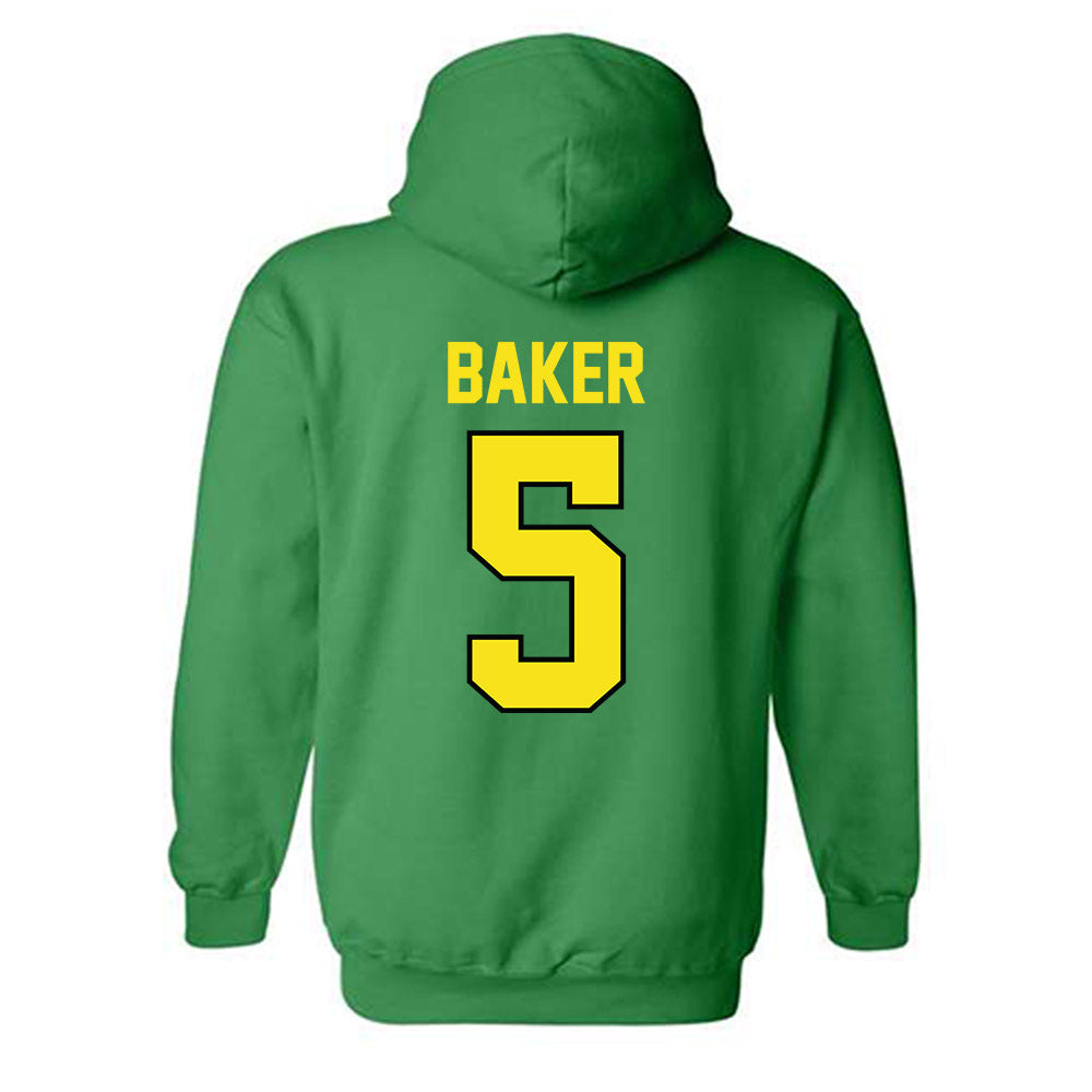 Oregon - NCAA Women's Lacrosse : Hazel Baker - Classic Shersey Hooded Sweatshirt-1