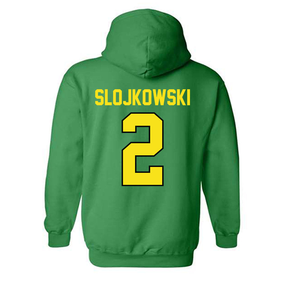 Oregon - NCAA Beach Volleyball : AJ Slojkowski - Classic Shersey Hooded Sweatshirt-1