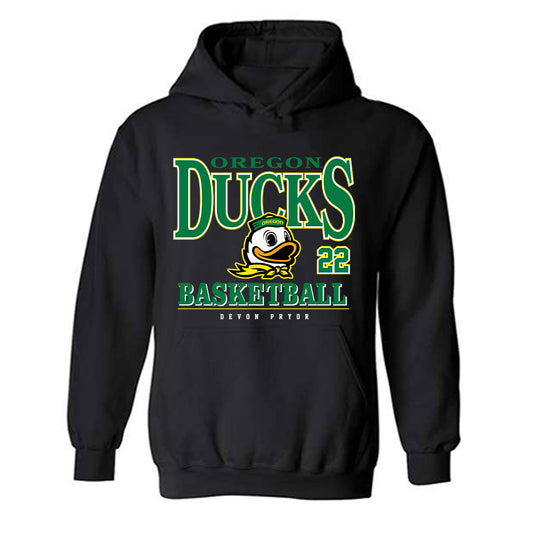 Oregon - NCAA Men's Basketball : Devon Pryor - Classic Fashion Shersey Hooded Sweatshirt-0