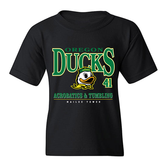 Oregon - NCAA Acrobatics & Tumbling : Mailee Tower - Classic Fashion Shersey Youth T-Shirt-0