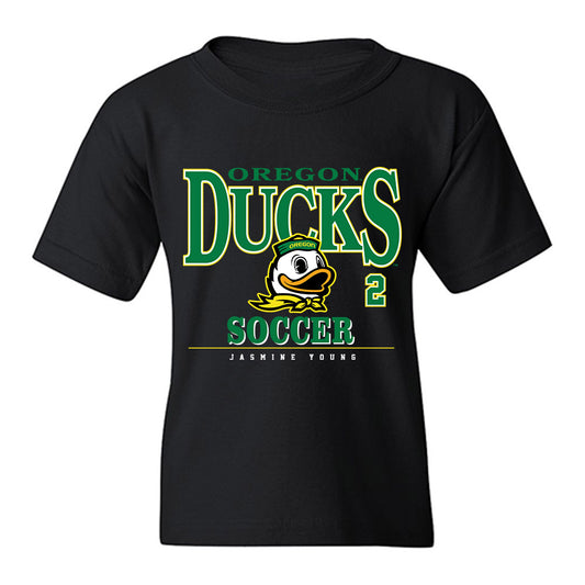Oregon - NCAA Women's Soccer : Jasmine Young - Classic Fashion Shersey Youth T-Shirt-0