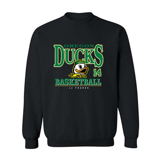 Oregon - NCAA Men's Basketball : JJ Frakes - Classic Fashion Shersey Crewneck Sweatshirt-0