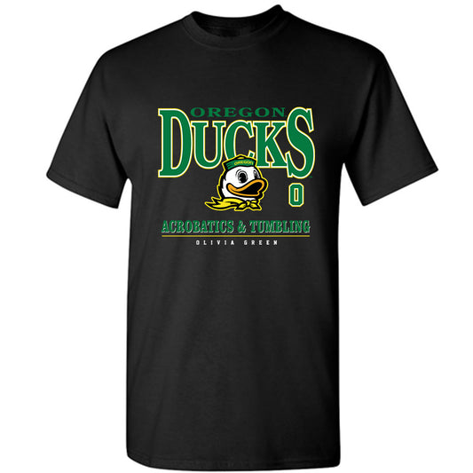 Oregon - NCAA Acrobatics & Tumbling : Olivia Green - Classic Fashion Shersey T-Shirt-0