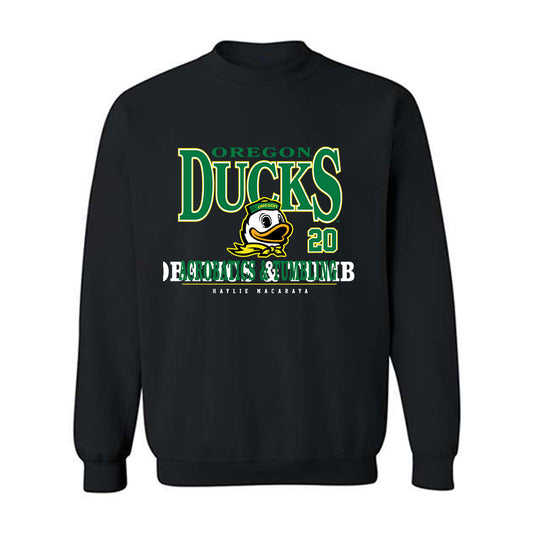 Oregon - NCAA Acrobatics & Tumbling : Haylie Macaraya - Classic Fashion Shersey Crewneck Sweatshirt-0