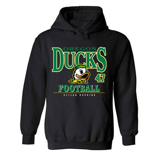 Oregon - NCAA Football : Elijah Rushing - Classic Fashion Shersey Hooded Sweatshirt-0