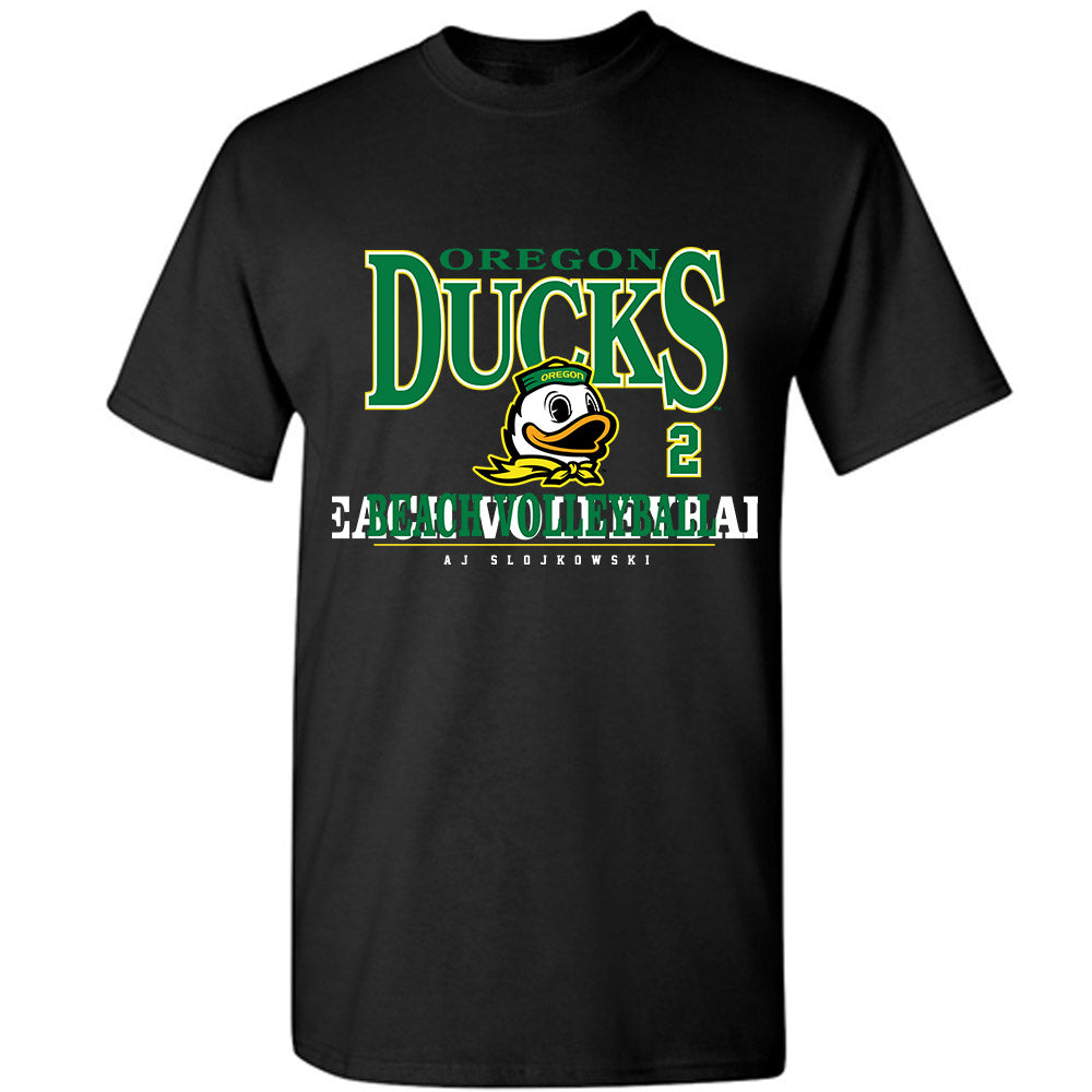 Oregon - NCAA Beach Volleyball : AJ Slojkowski - Classic Fashion Shersey T-Shirt-0