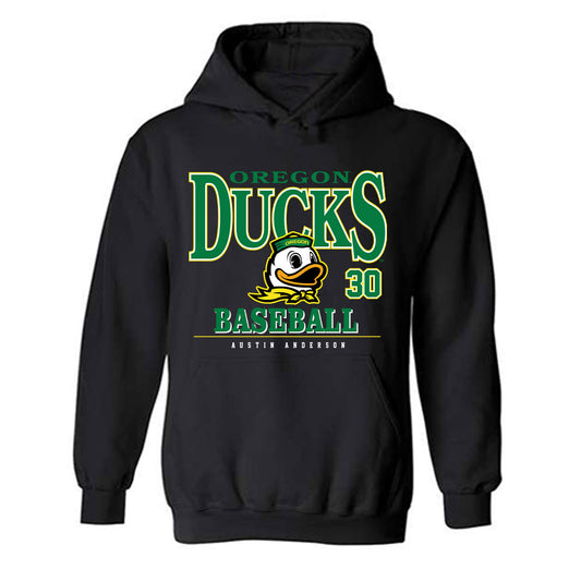 Oregon - NCAA Baseball : Austin Anderson - Classic Fashion Shersey Hooded Sweatshirt