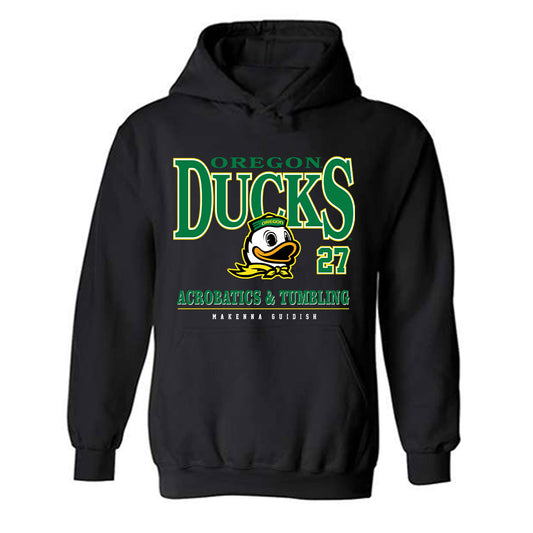 Oregon - NCAA Acrobatics & Tumbling : Makenna Guidish - Classic Fashion Shersey Hooded Sweatshirt-0