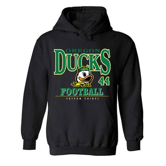 Oregon - NCAA Football : Teitum Tuioti - Classic Fashion Shersey Hooded Sweatshirt-0