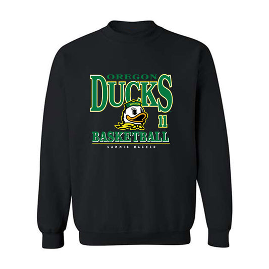 Oregon - NCAA Women's Basketball : Sammie Wagner - Classic Fashion Shersey Crewneck Sweatshirt-0