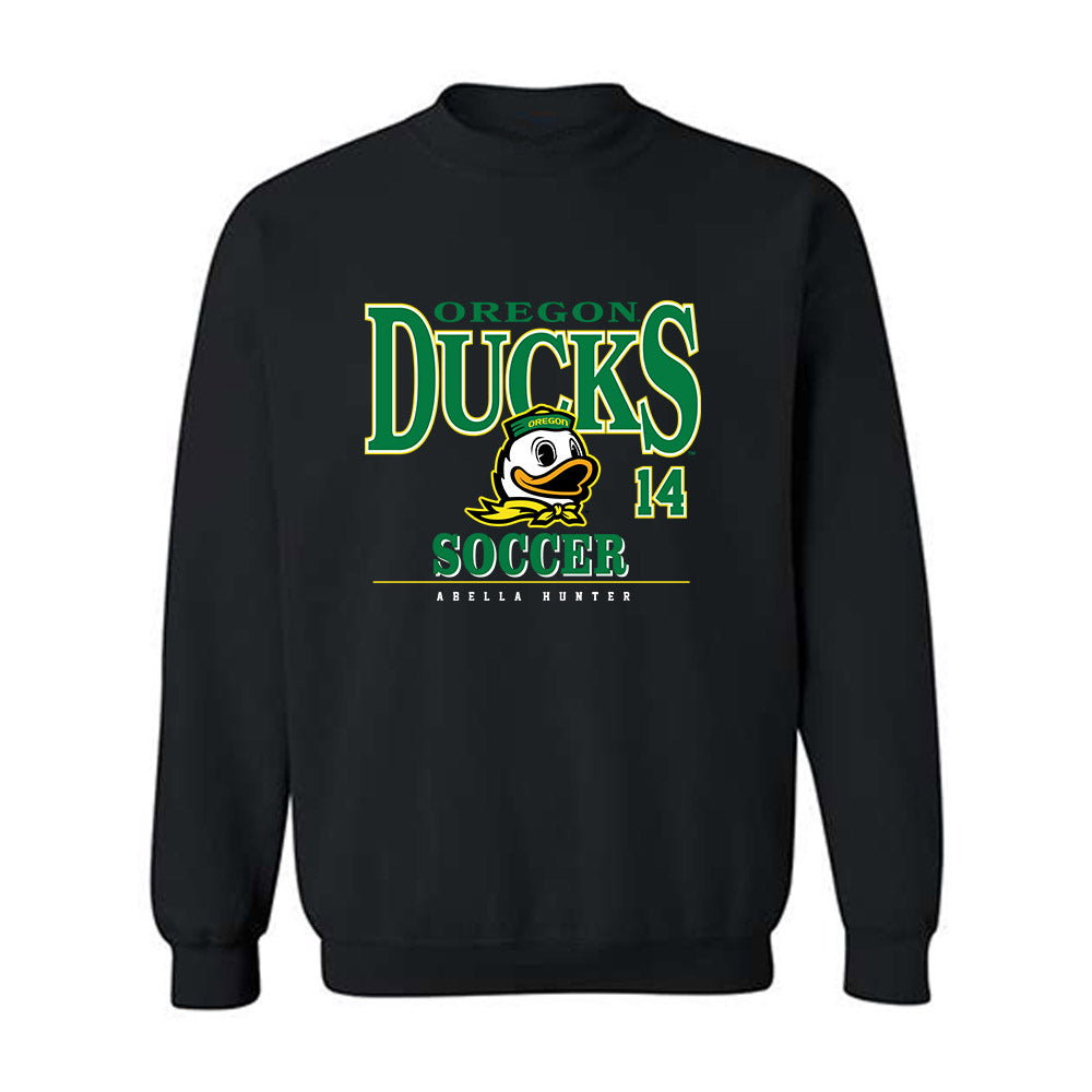 Oregon - NCAA Women's Soccer : Abella Hunter - Classic Fashion Shersey Crewneck Sweatshirt-0