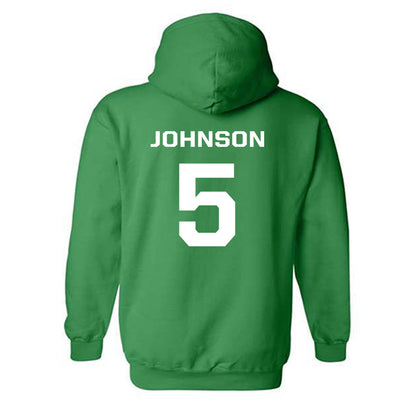 Oregon - NCAA Football : Theran Johnson - Classic Fashion Shersey Hooded Sweatshirt-1