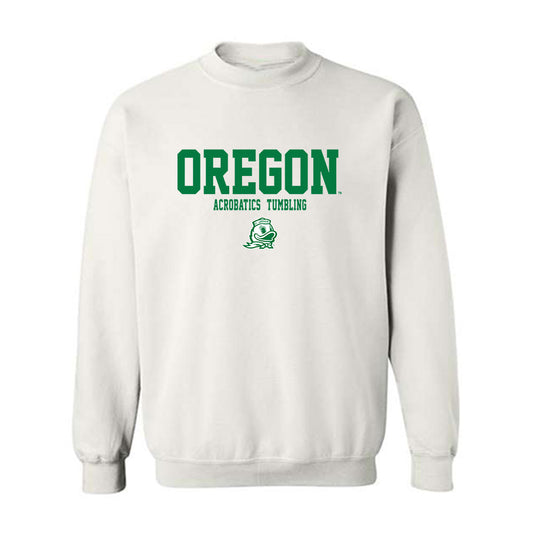 Oregon - NCAA Acrobatics & Tumbling : Mailee Tower - Classic Fashion Shersey Crewneck Sweatshirt-0