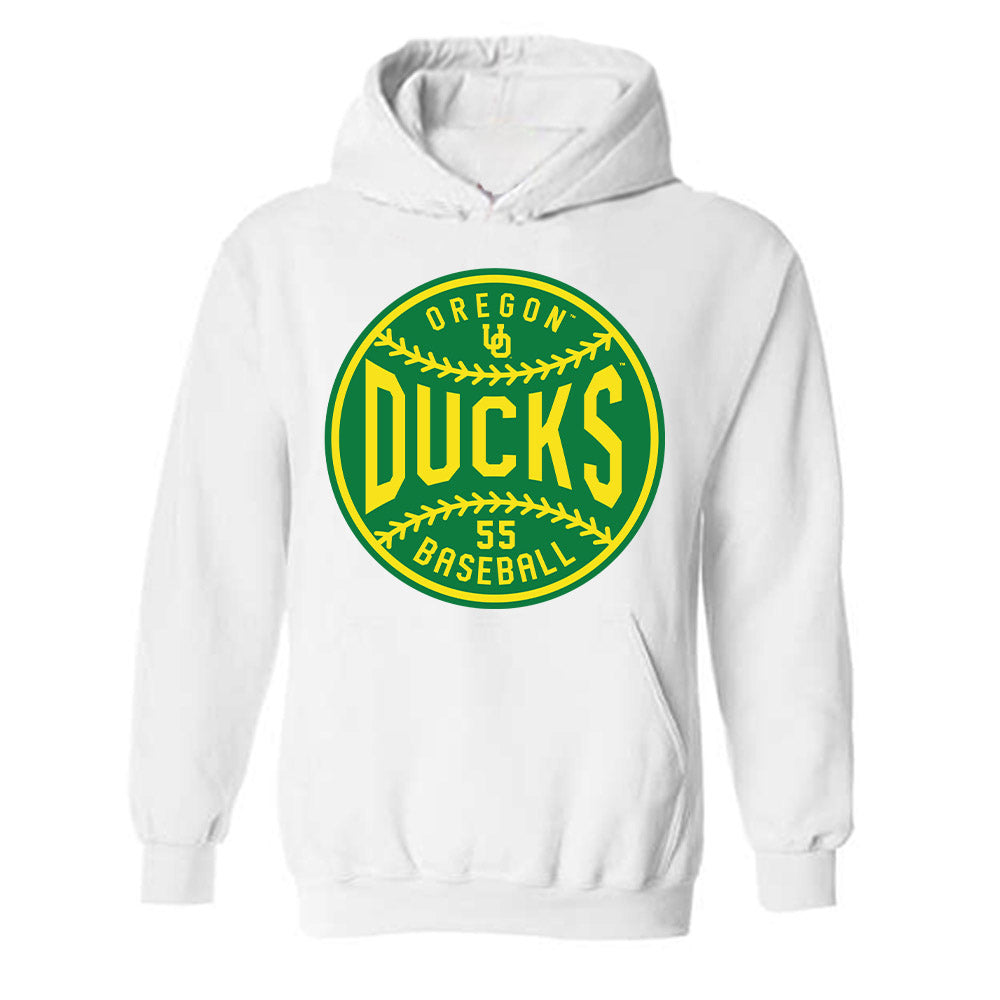 Oregon - NCAA Baseball : Carlos Mauldin - Sports Shersey Hooded Sweatshirt-0