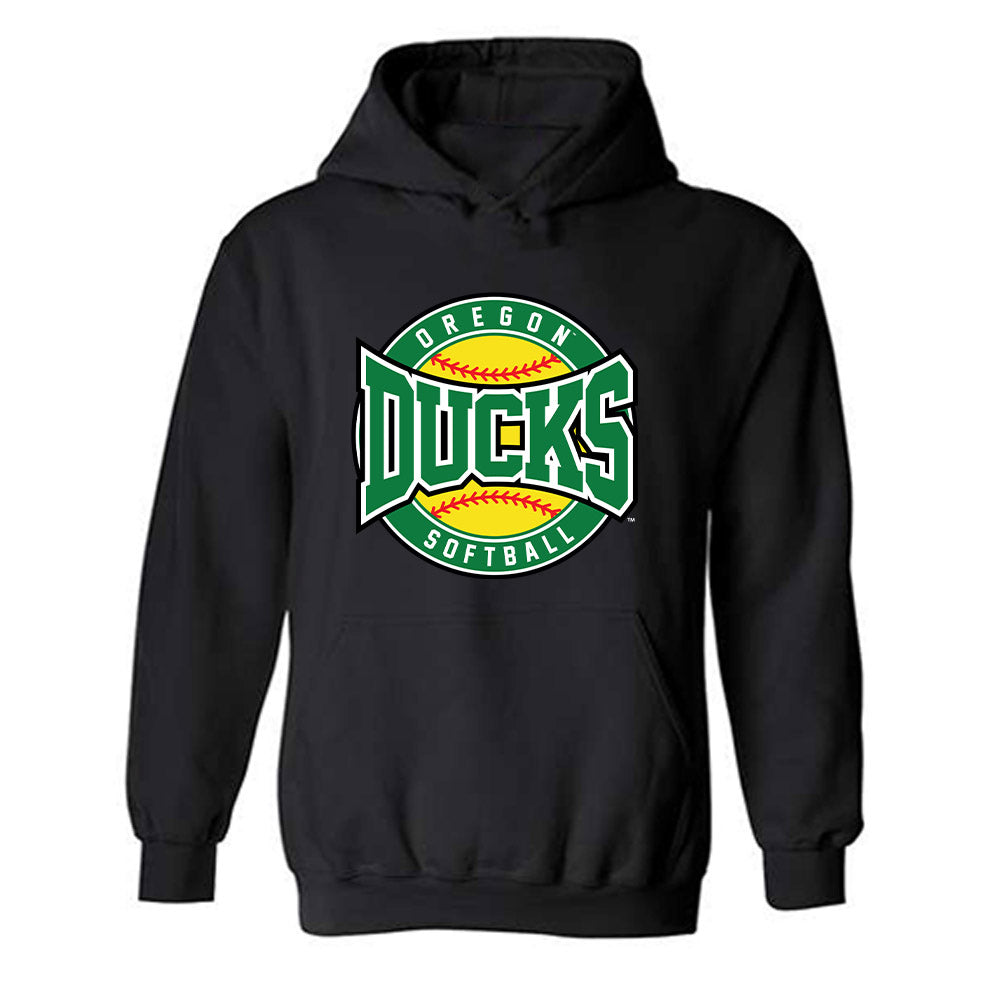 Oregon - NCAA Softball : Braiesey Rosa - Sports Shersey Hooded Sweatshirt-0
