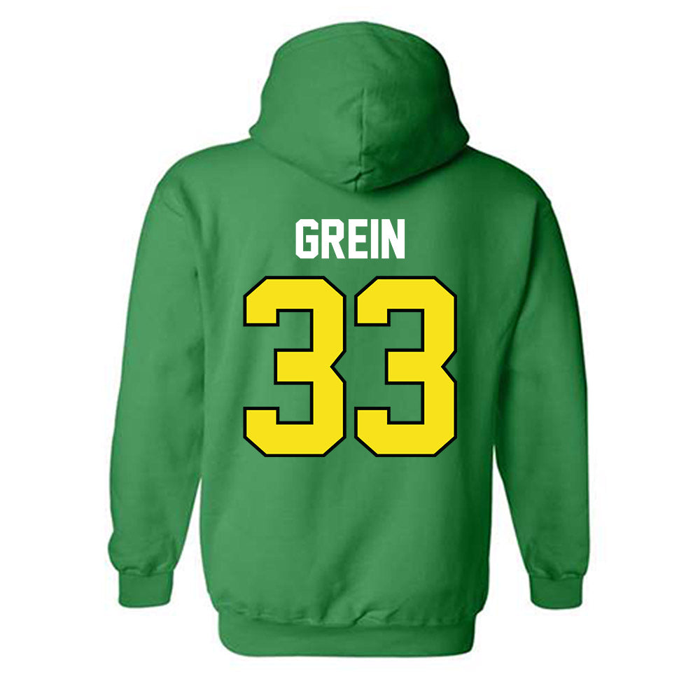 Oregon - NCAA Softball : Lyndsey Grein - Sports Shersey Hooded Sweatshirt-1