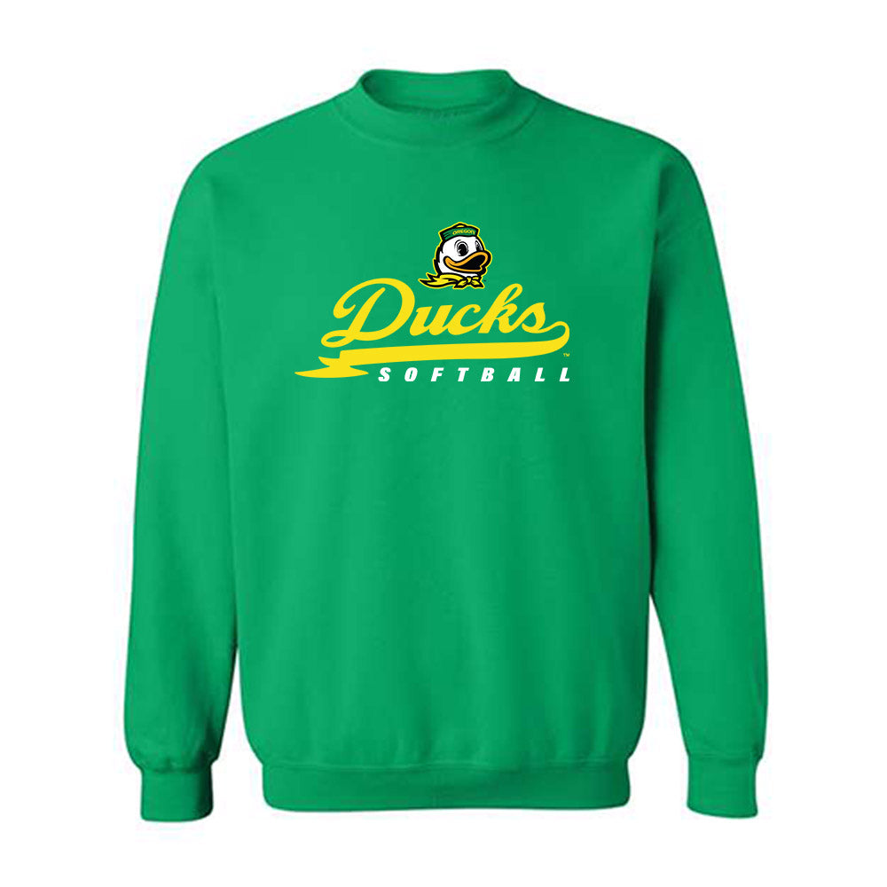 Oregon - NCAA Softball : Lyndsey Grein - Sports Shersey Crewneck Sweatshirt-0