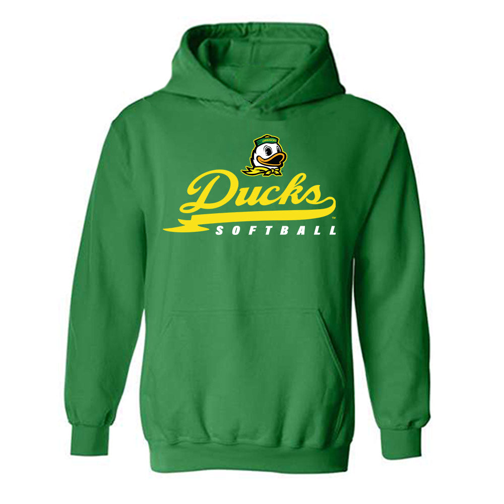Oregon - NCAA Softball : Lyndsey Grein - Sports Shersey Hooded Sweatshirt-0