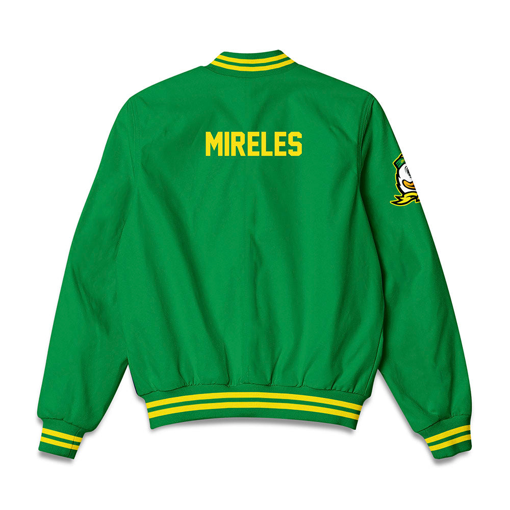 Oregon - NCAA Men's Track & Field : Michael Mireles - Bomber Jacket-1