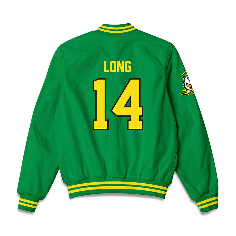 Oregon - NCAA Women's Basketball : Ari Long - Bomber Jacket-1