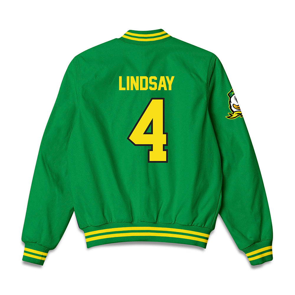 Oregon - NCAA Men's Basketball : Dezdrick Lindsay - Bomber Jacket-1