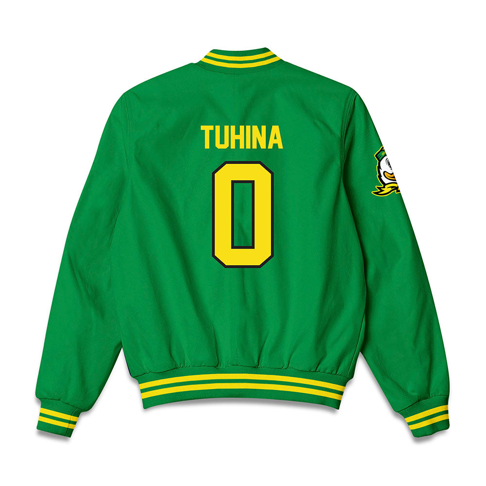 Oregon - NCAA Women's Basketball : Astera Tuhina - Bomber Jacket-1
