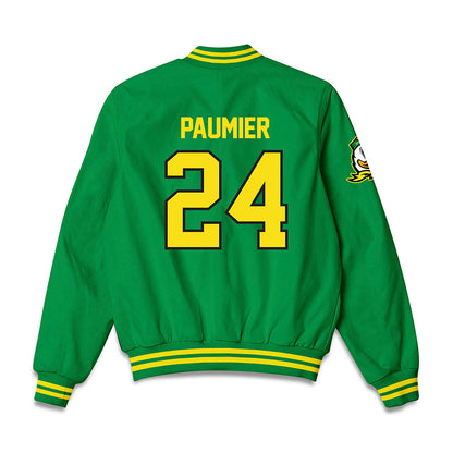 Oregon - NCAA Acrobatics & Tumbling : Lilly Paumier - Bomber Jacket-1