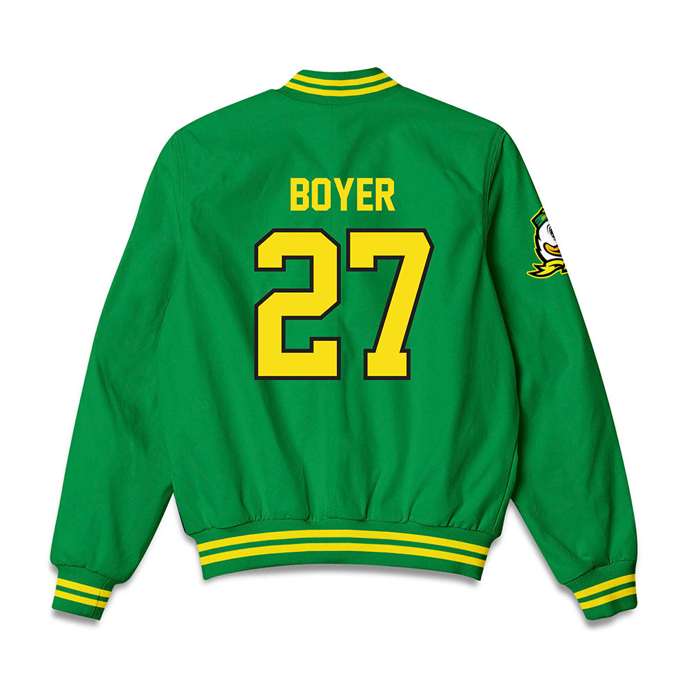 Oregon - NCAA Women's Soccer : Addisen Boyer - Bomber Jacket-1