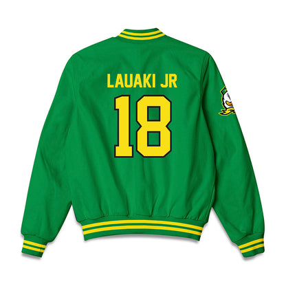 Oregon - NCAA Baseball : Naulivou Lauaki Jr - Bomber Jacket-1