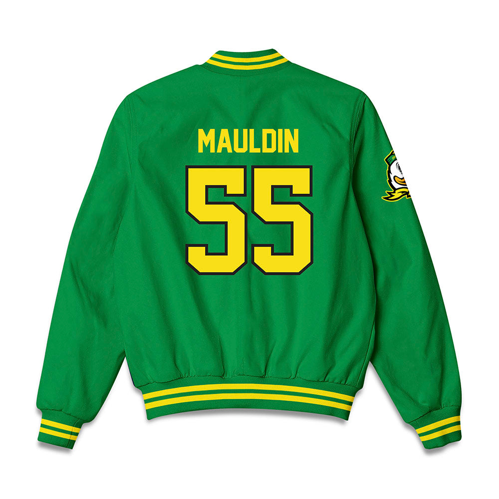 Oregon - NCAA Baseball : Carlos Mauldin - Bomber Jacket-1