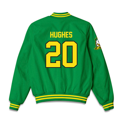 Oregon - NCAA Football : Makhi Hughes - Bomber Jacket-1