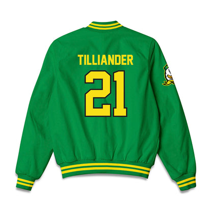 Oregon - NCAA Women's Basketball : Filippa Tilliander - Bomber Jacket-1