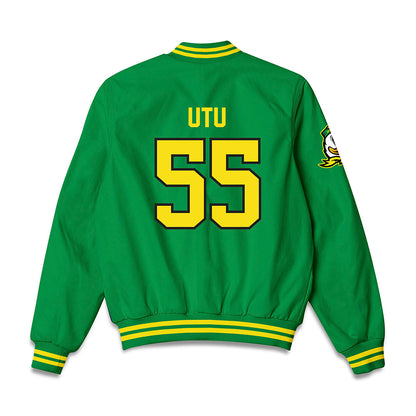 Oregon - NCAA Football : Douglas Utu - Bomber Jacket-1