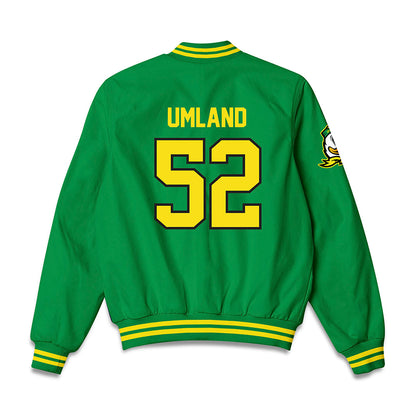 Oregon - NCAA Baseball : Alex Umland - Bomber Jacket-1