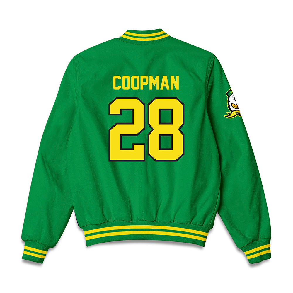 Oregon - NCAA Women's Lacrosse : Carly Coopman - Bomber Jacket-1