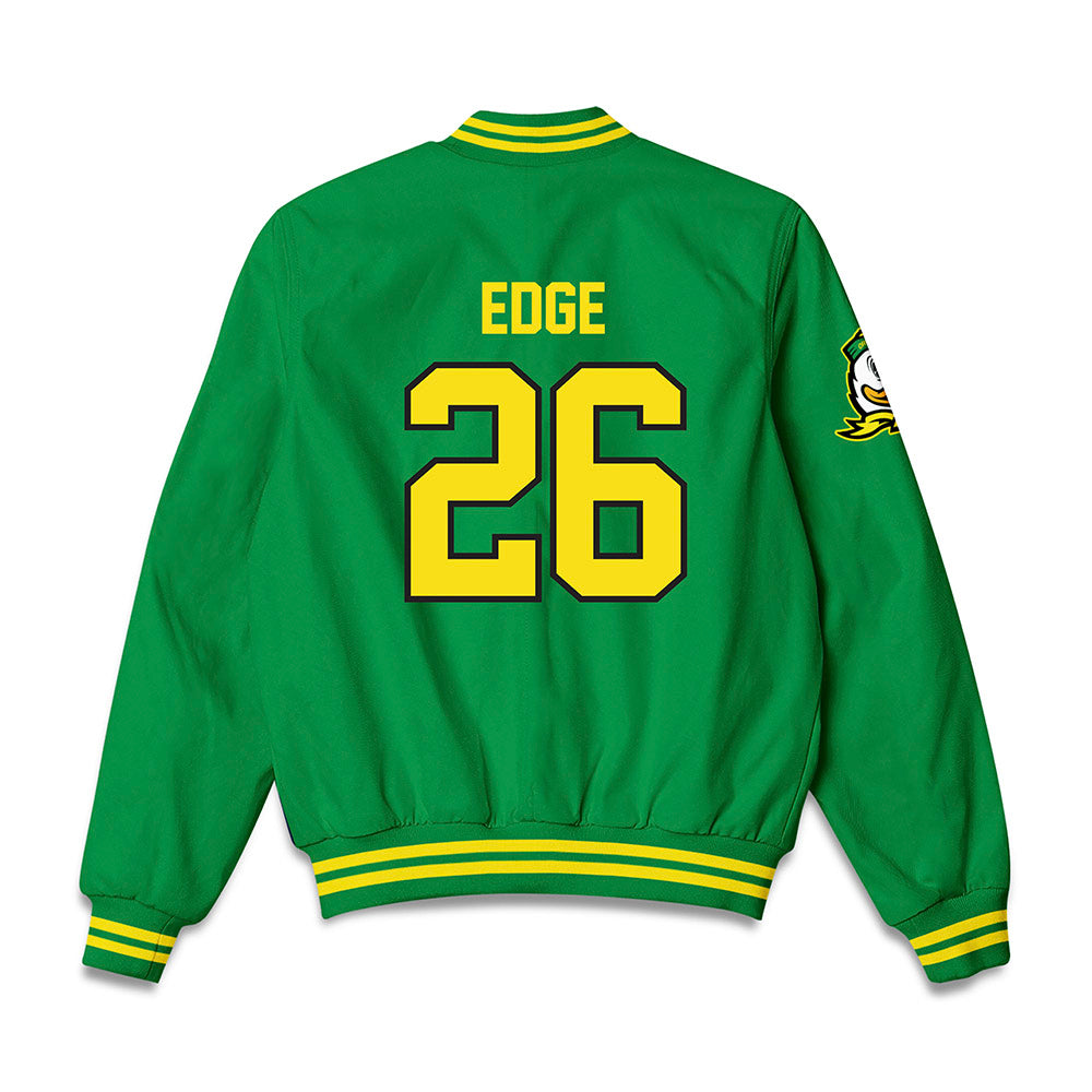 Oregon - NCAA Acrobatics & Tumbling : Aubrey Edge - Bomber Jacket-1