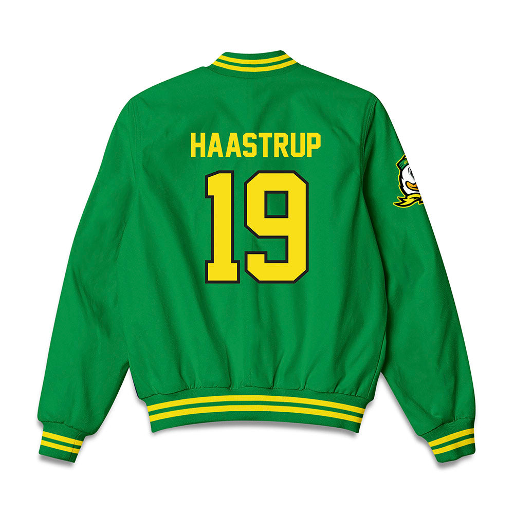 Oregon - NCAA Football : Tobi Haastrup - Bomber Jacket-1