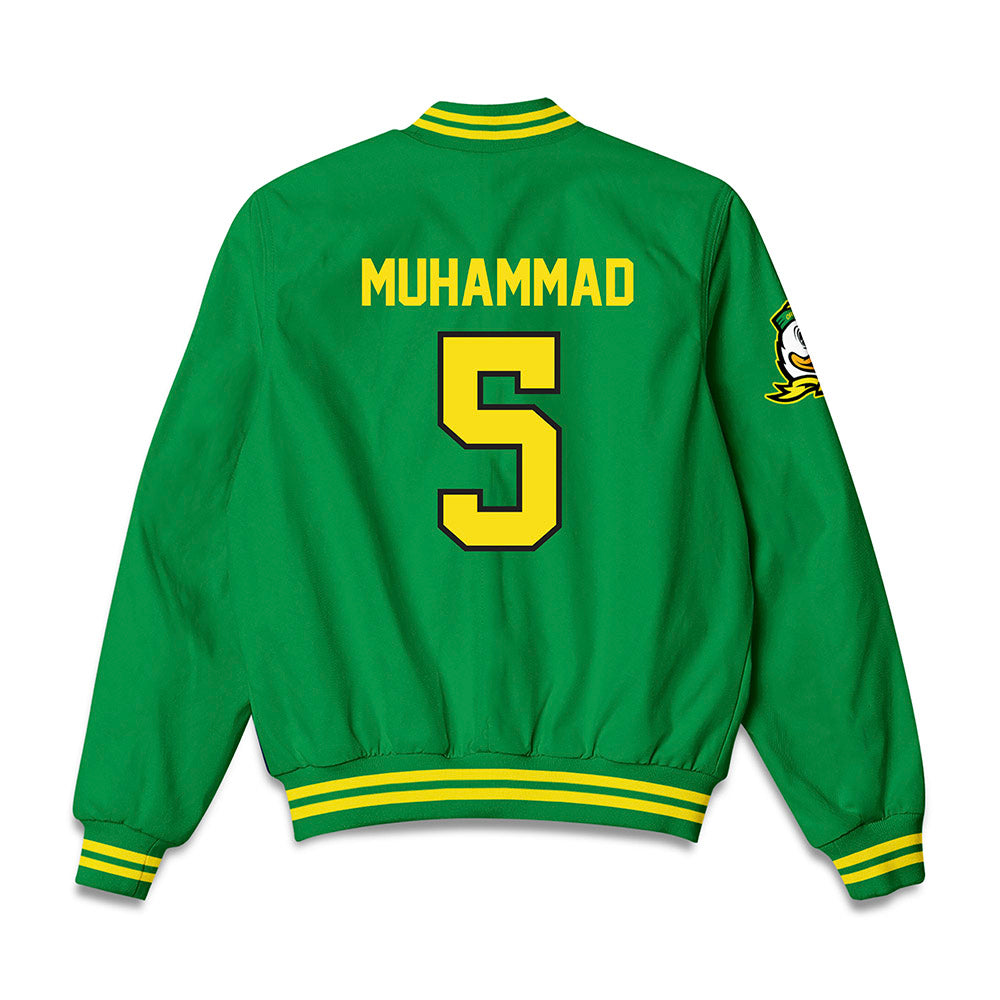 Oregon - NCAA Women's Basketball : Amina Muhammad - Bomber Jacket-1
