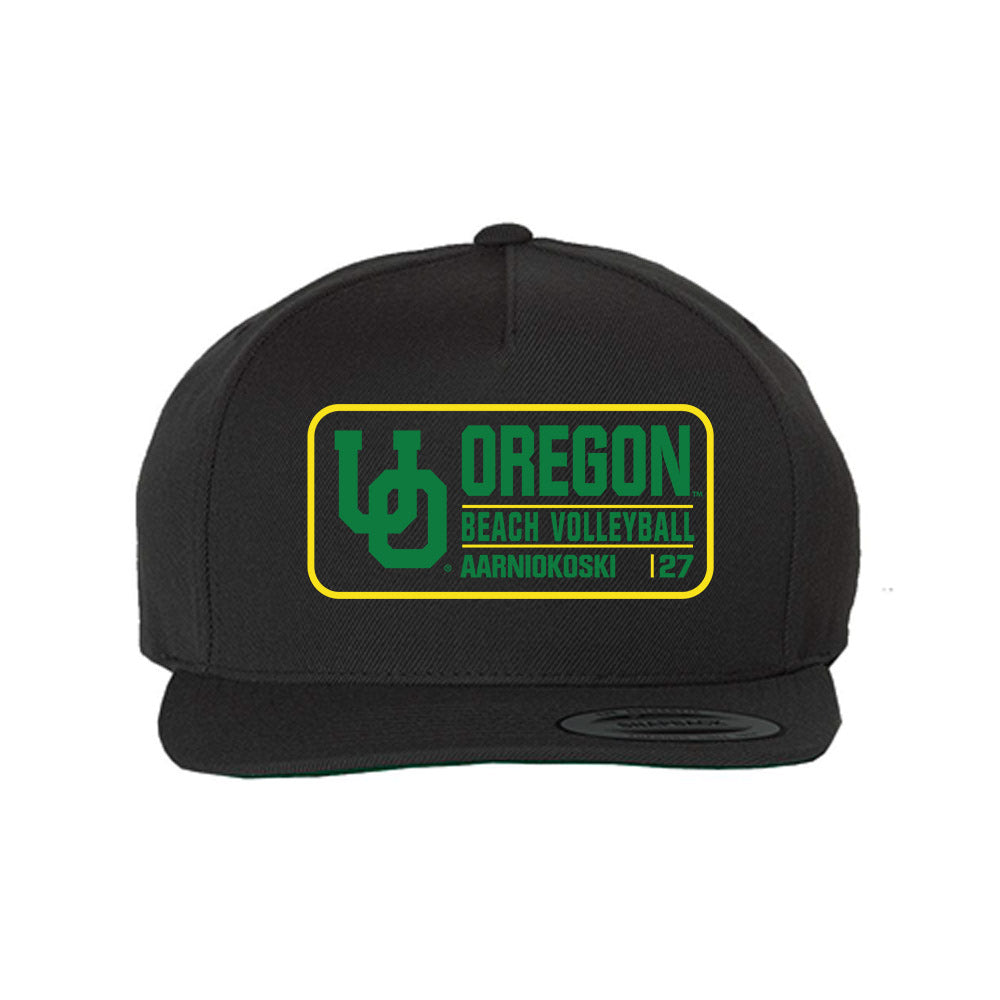 Oregon - NCAA Beach Volleyball : Serena Aarniokoski - Snapback Hat-0