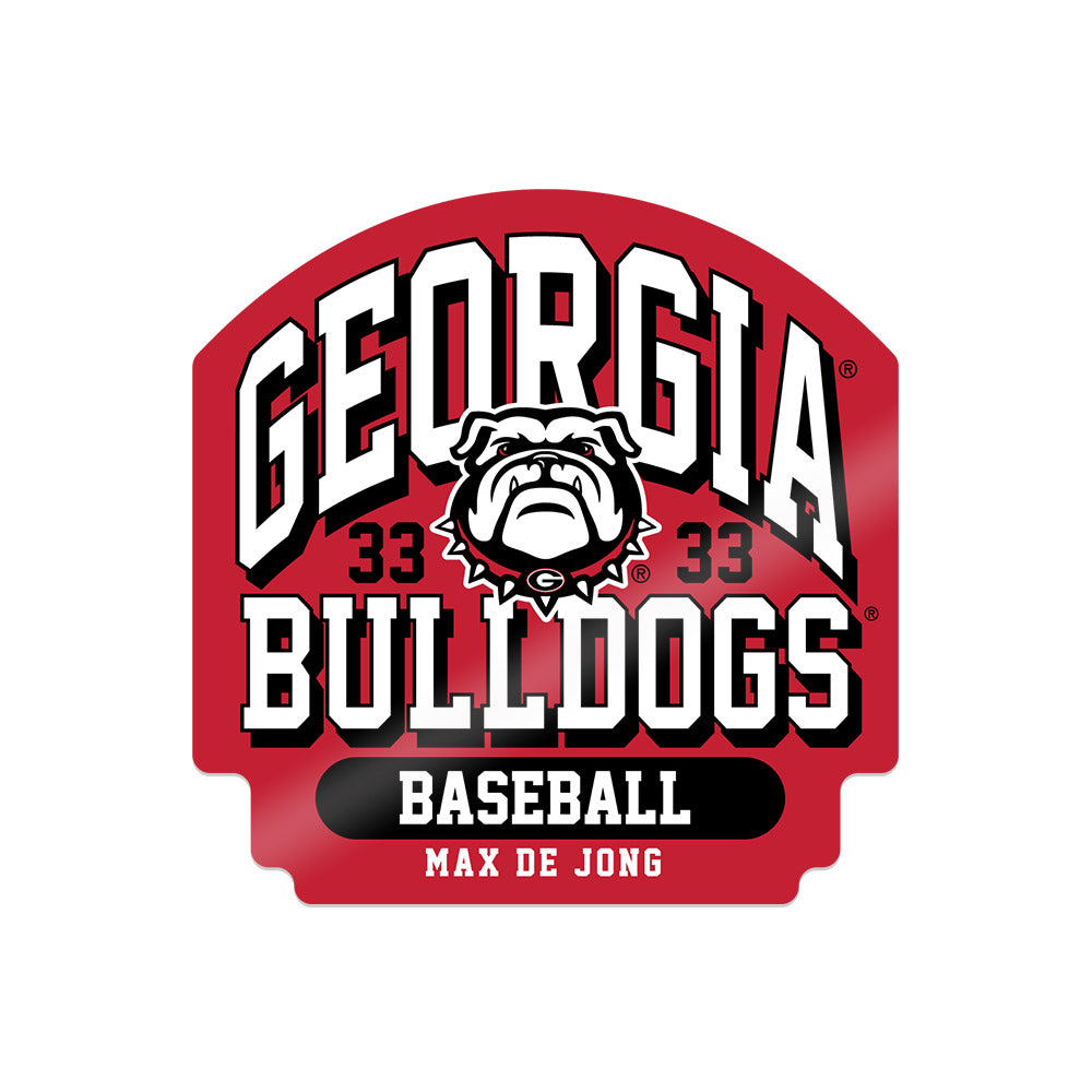 Georgia - NCAA Baseball : Max De Jong - Sticker