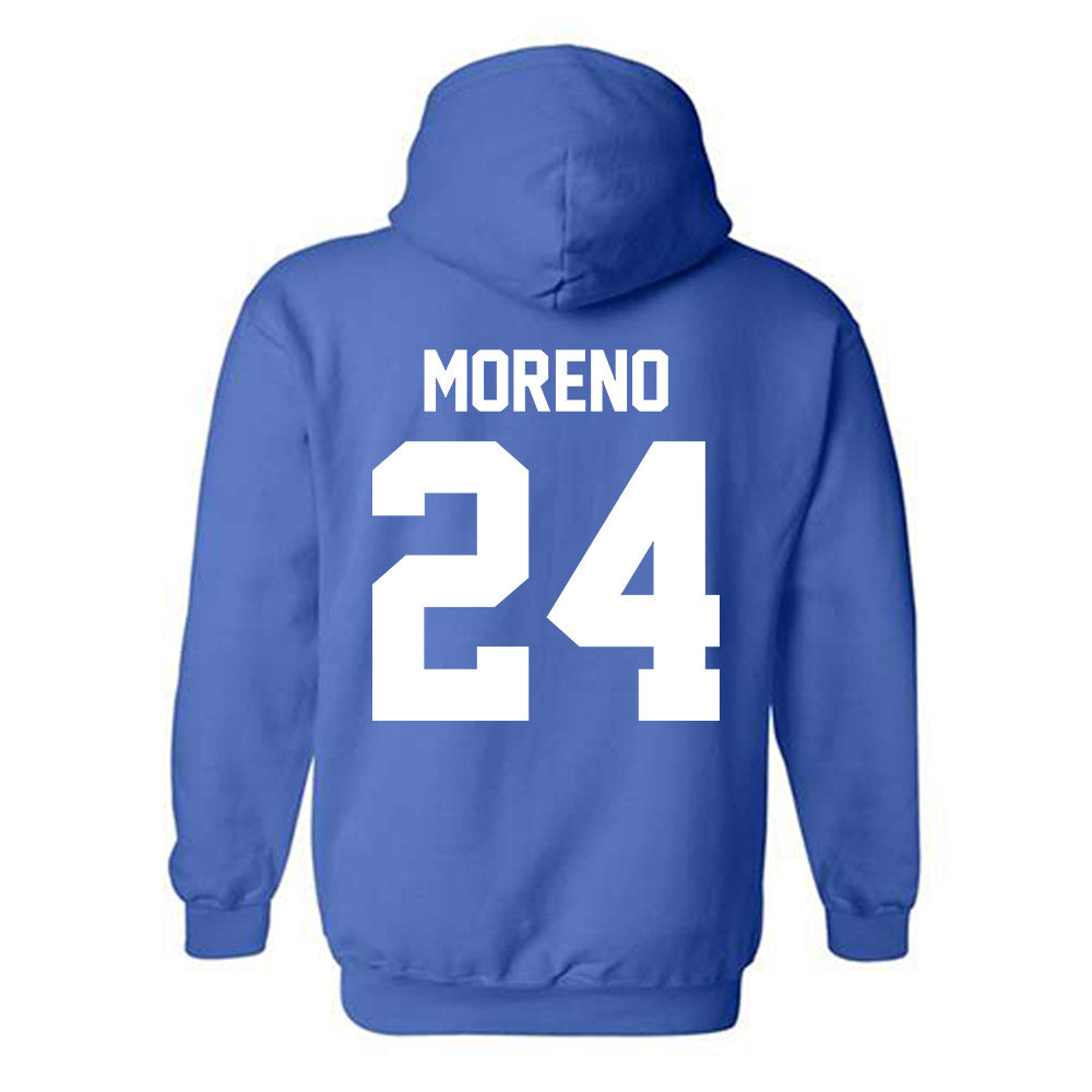 Kentucky - NCAA Men's Basketball : Malachi Moreno - Classic Shersey Hooded Sweatshirt-1