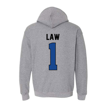 Kentucky - NCAA Football : Kendrick Law - Classic Shersey Hooded Sweatshirt-1