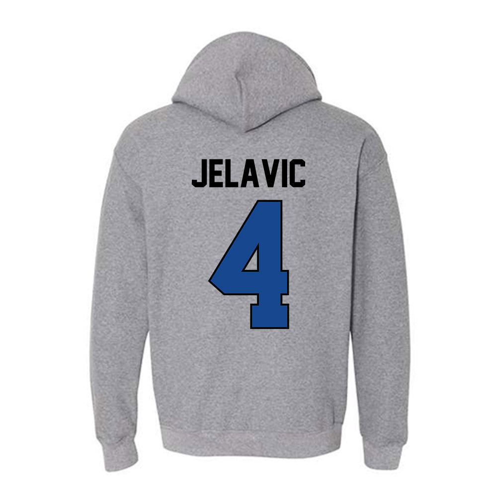 Kentucky - NCAA Men's Basketball : Andrija Jelavic - Classic Shersey Hooded Sweatshirt-1
