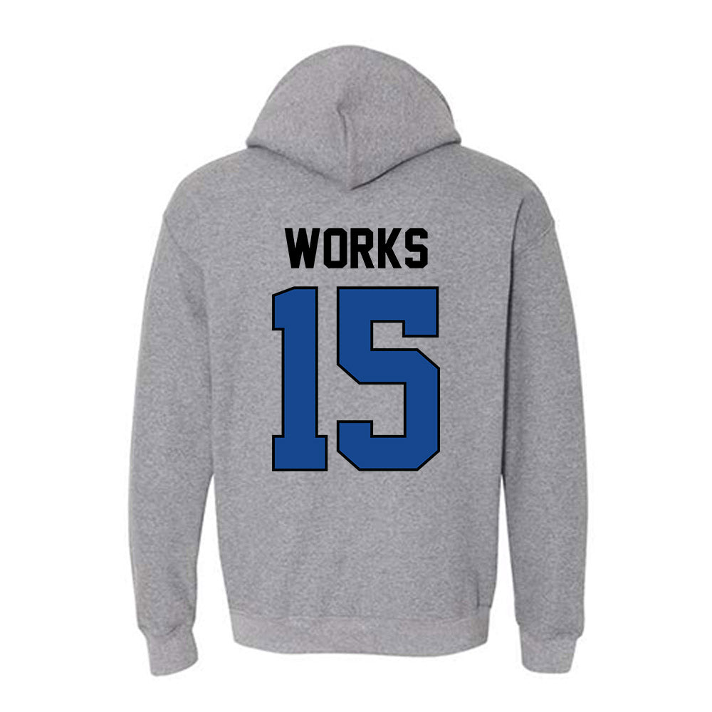 Kentucky - NCAA Football : Cedric Works - Classic Shersey Hooded Sweatshirt-1
