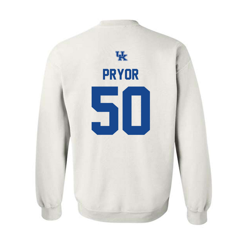 Kentucky - NCAA Baseball : Will Pryor - Classic Shersey Crewneck Sweatshirt-1